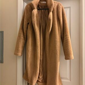 Cozy Tan Faux Fur Coat
